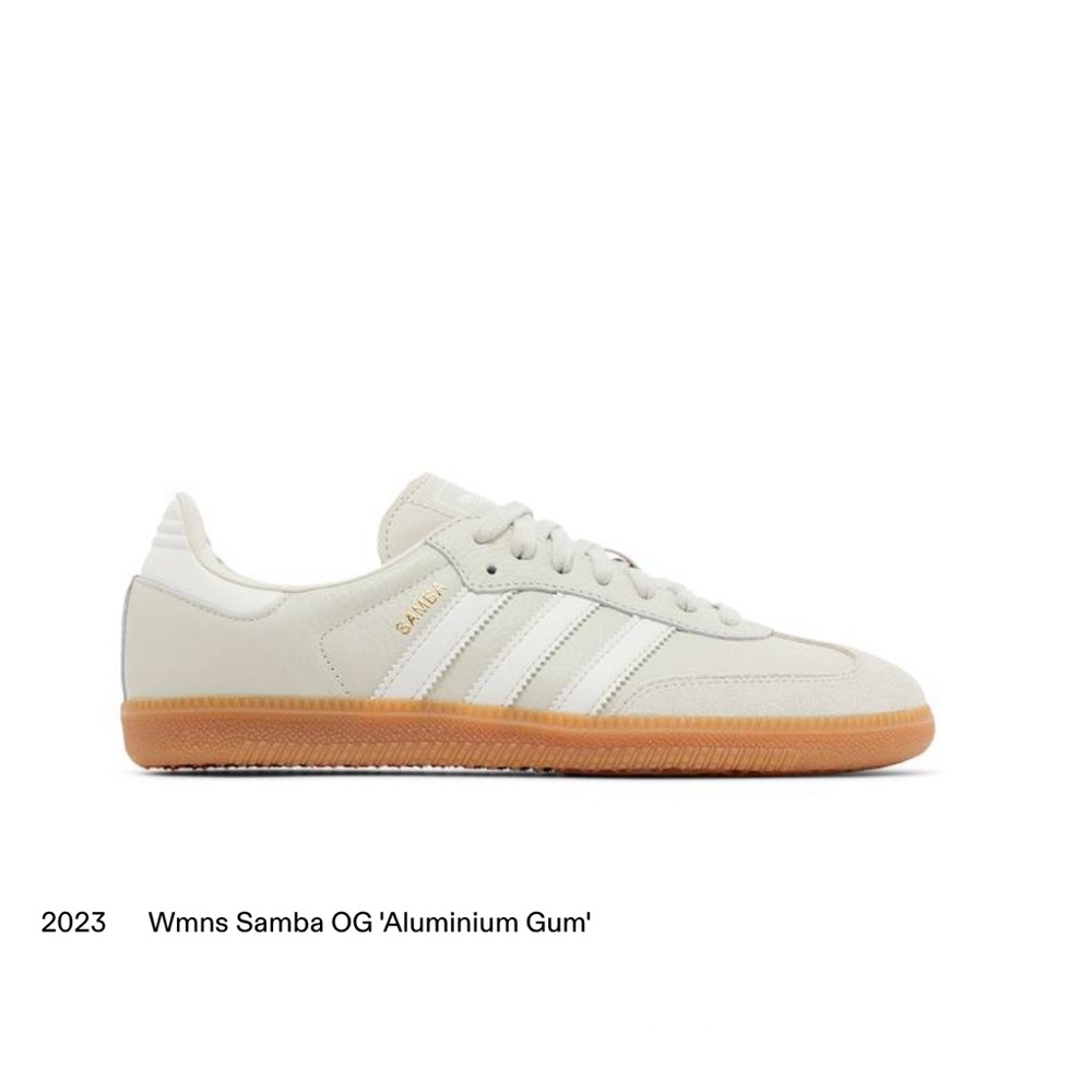 Women’s adidas samba beige and white sneaker - hard to get!!!!